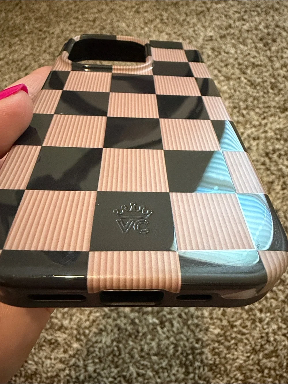Velvet Caviar Checkered Phone Case